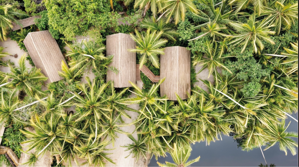 vista cenital Nauka Village, Compostela 2023